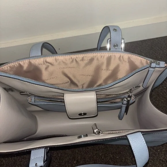 Calvin Klein Blue Tote Bag - Picture 3 of 12